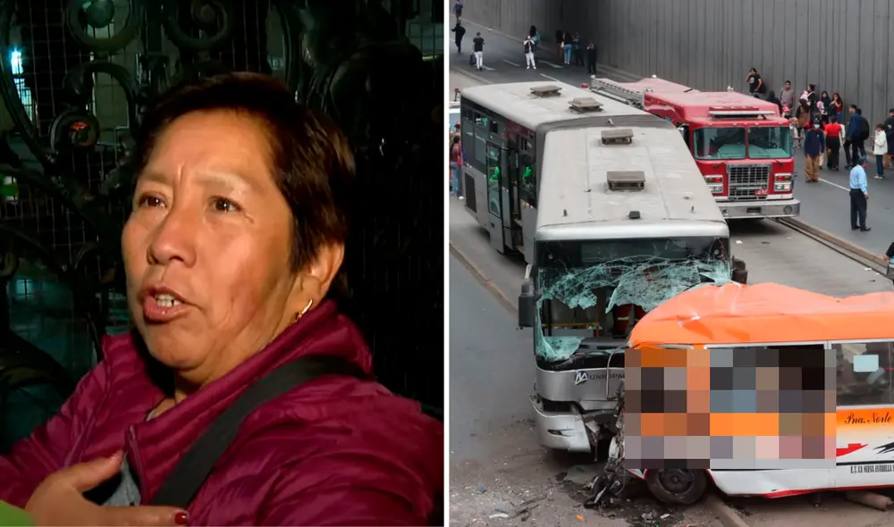 Hermana de chofer de Metropolitano explica conductor se encuentra en shock tras choque con cúster 'Anconero'.