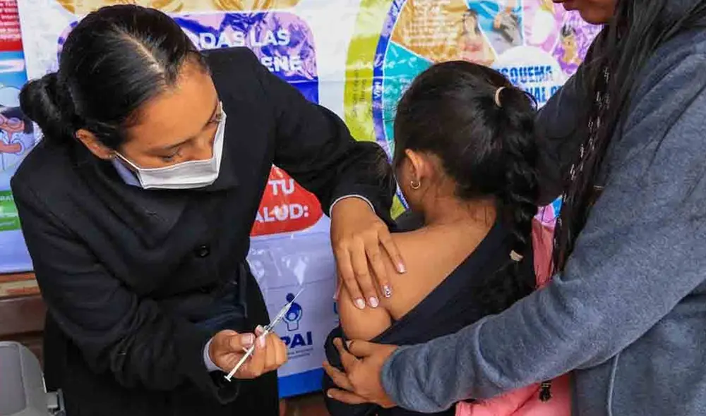 Autoridades de Salud planifican intensificar la vacunación SPR. Foto: difusión.