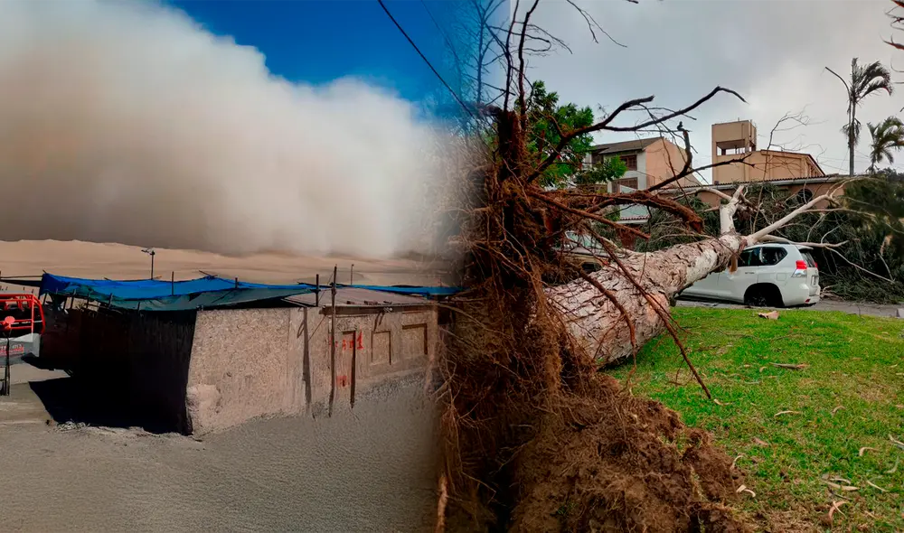 Tormenta de arena en Perú: Levantamiento de polvo en regiones del Perú Tormenta de arena en Perú: Levantamiento de polvo en regiones del Perú