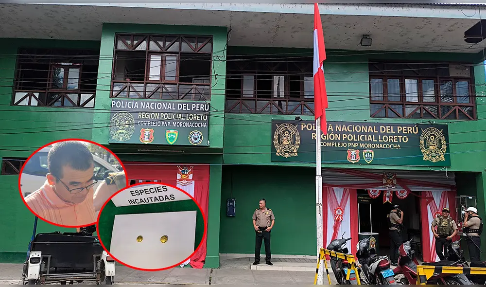 Detenido fue trasladado a la comisaría de Moronacocha para las diligencias de ley. Foto: Composición LR /Yazmín Araujo, La República /Difusión Detenido fue trasladado a la comisaría de Moronacocha para las diligencias de ley. Foto: Composición LR /Yazmín Araujo, La República /Difusión