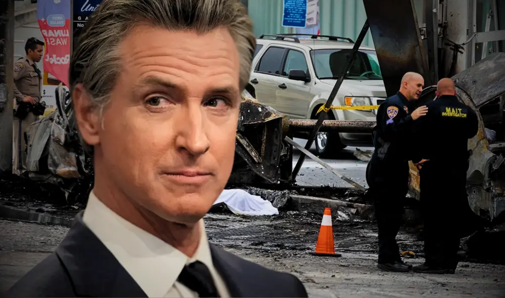 Gavin Newsom sancionará a conductores que no cambien de carril o reduzcan velocidad en California.