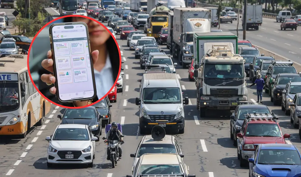 La iniciativa permitirá que más de 820 mil conductores con placas anteriores al 2010 realicen el trámite completamente en línea. Foto: Composición LR