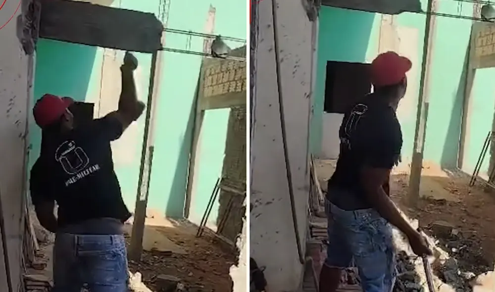 Clip viral generó reacciones divididas tras el comportamiento del trabajador.