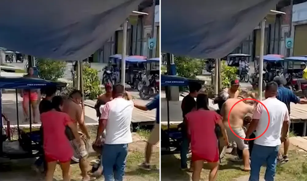 Presunto 'gota a gota' fue expulsado junto a su acompañante con la intervención de otros vecinos. Foto: Composición LR/24 Horas