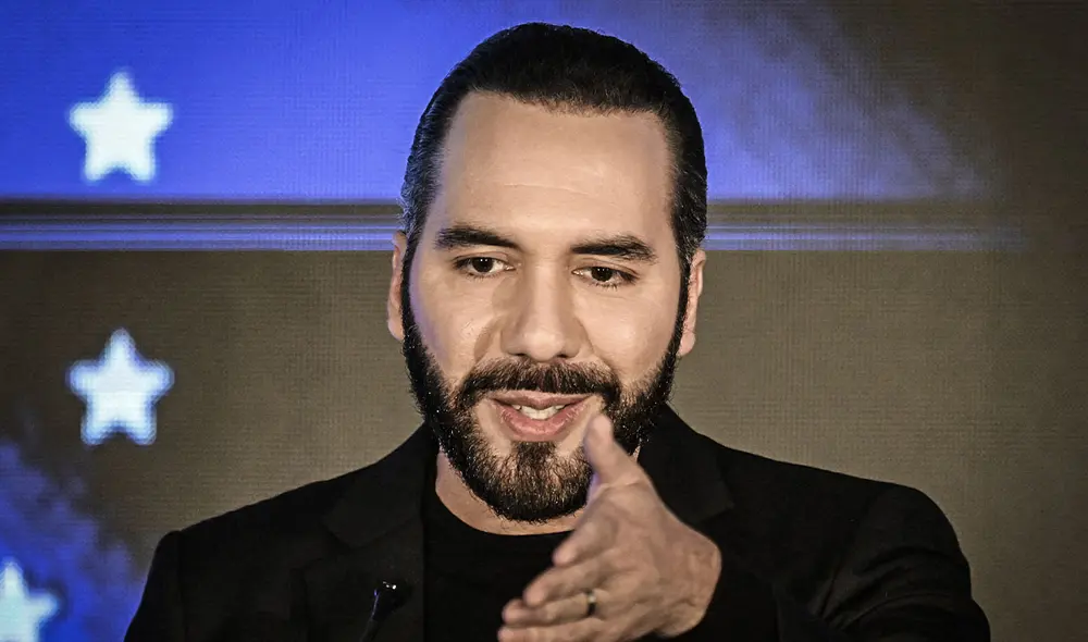 Nayib Bukele, presidente de El Salvador, defiende la reelección presidencial indefinida aprobada por el Congreso y rechaza críticas sobre su impacto. Foto: AFP