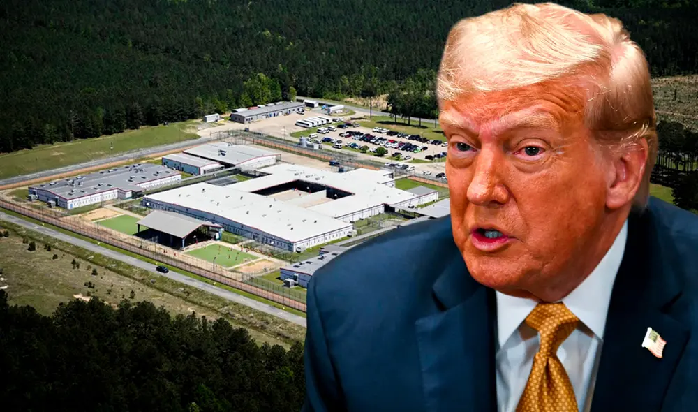 Inmigrantes albergan único centro de deportación con pista de aterrizaje de Donald Trump. Inmigrantes albergan único centro de deportación con pista de aterrizaje de Donald Trump.