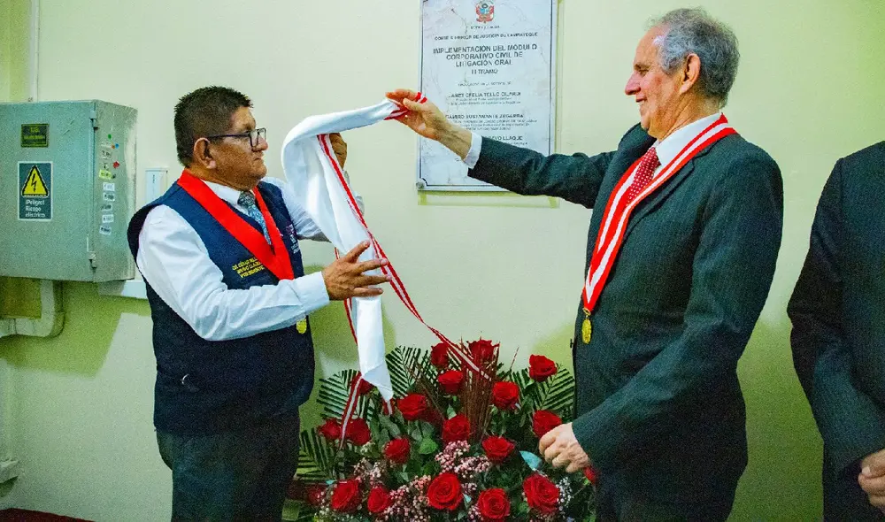 El presidente de la Corte destacó la colaboración con el Gobierno Regional de Cajamarca. Fuente: Difusión. El presidente de la Corte destacó la colaboración con el Gobierno Regional de Cajamarca. Fuente: Difusión.