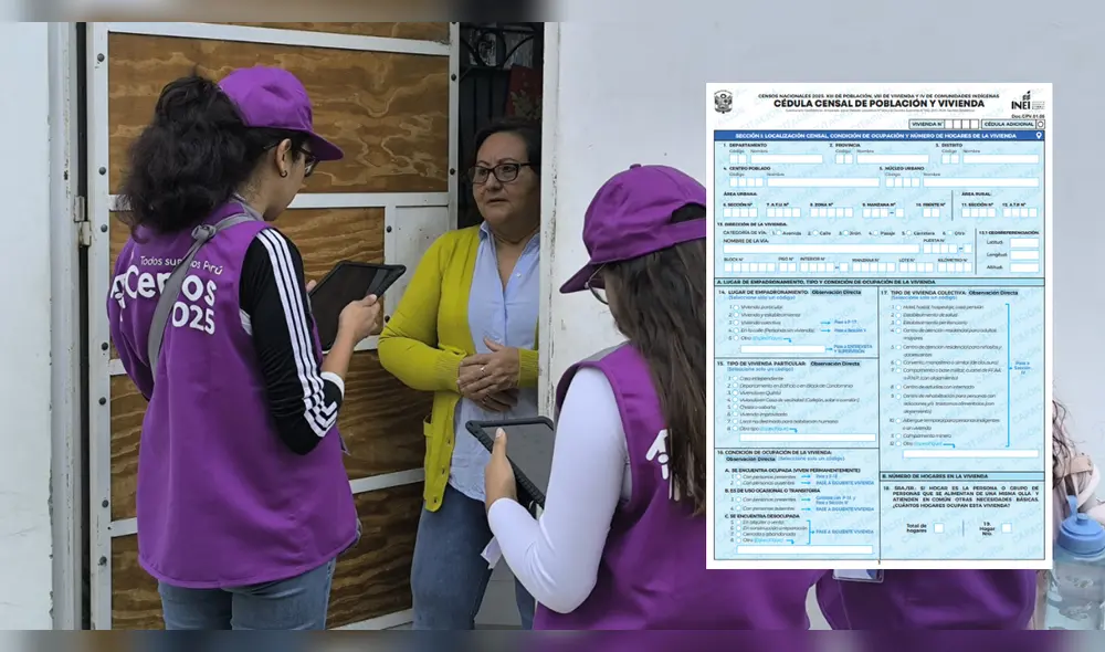 De acuerdo al INEI, los primeros resultados del Censo 2025 se conocerán a mediados de 2026.