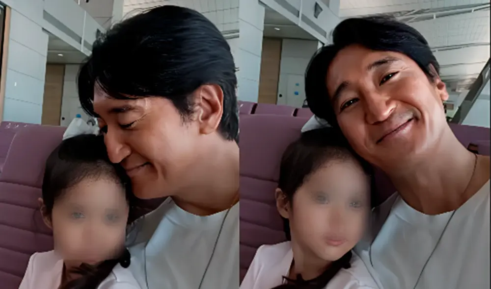 Shin Hyun-joon comparte su emoción por el viaje de padre e hija con Min-seo, que parece una muñeca. Foto: Composición LR/Instagram