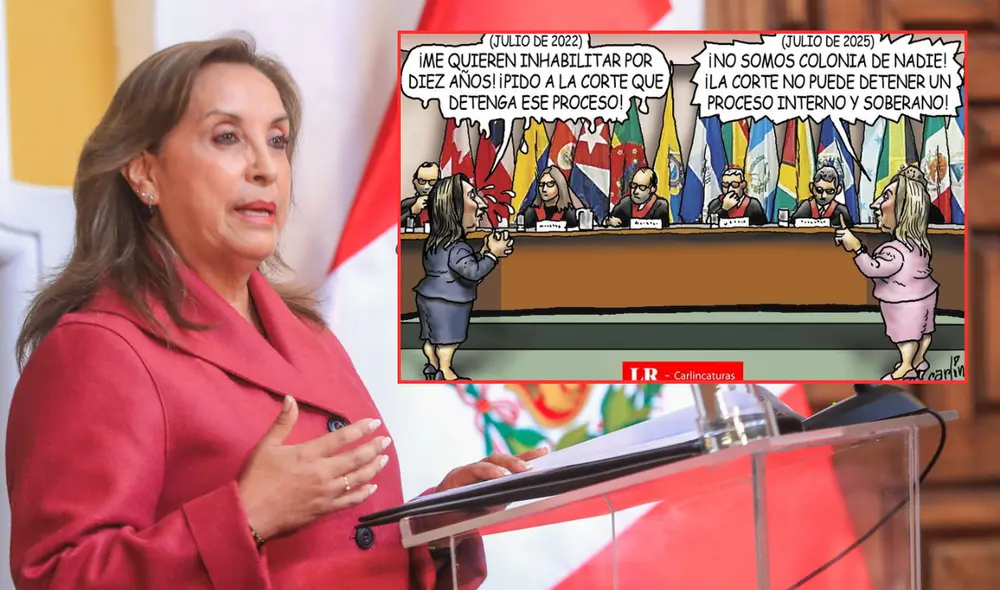 Carlincatura de hoy, martes 5 de agosto, sobre la doble moral de la presidenta. Foto: Composición/LR