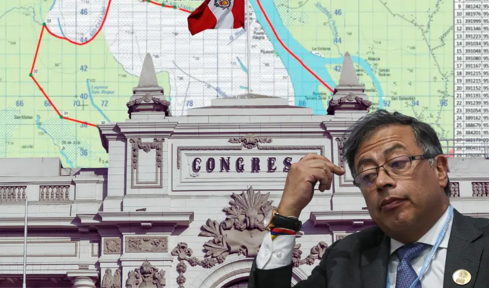 Gustavo Petro denuncia que Perú se apropió de territorio colombiano, pero el Gobierno rechazó sus declaraciones. Foto: Composición/LR