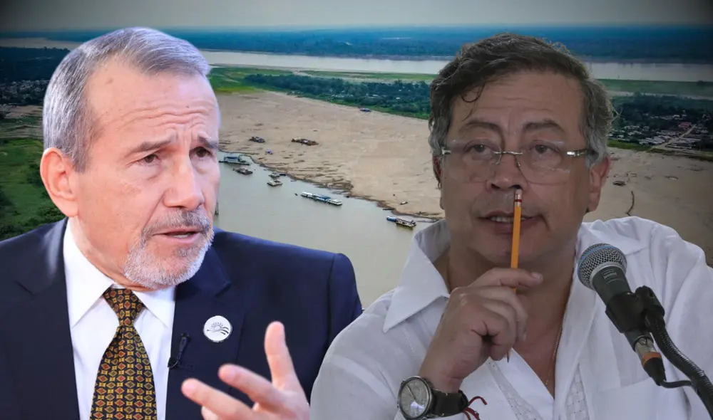 Canciller peruano respondió a las acusaciones del presidente de Colombia, Gustavo Petro. Foto: composición LR