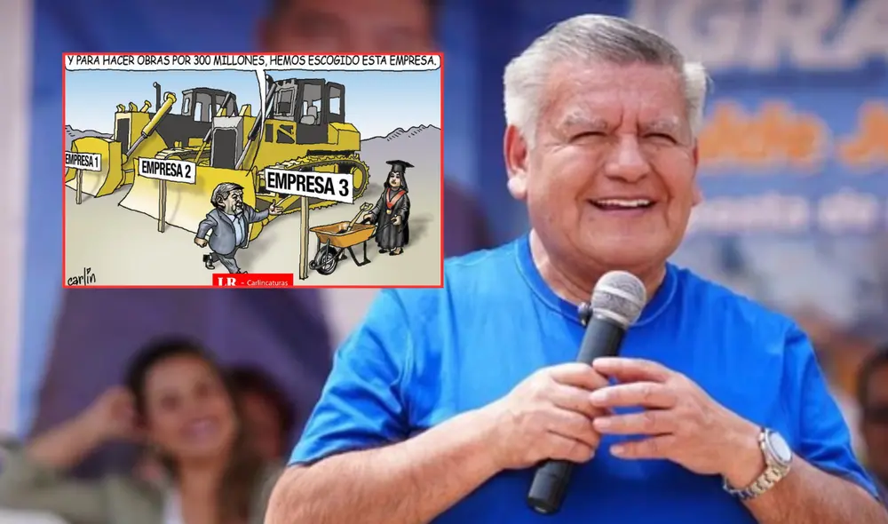 Carlincatura señala el otorgamiento de buena pro a empresas 'nuevas' sin experiencia en el sector. Foto: composición LR Carlincatura señala el otorgamiento de buena pro a empresas 'nuevas' sin experiencia en el sector. Foto: composición LR