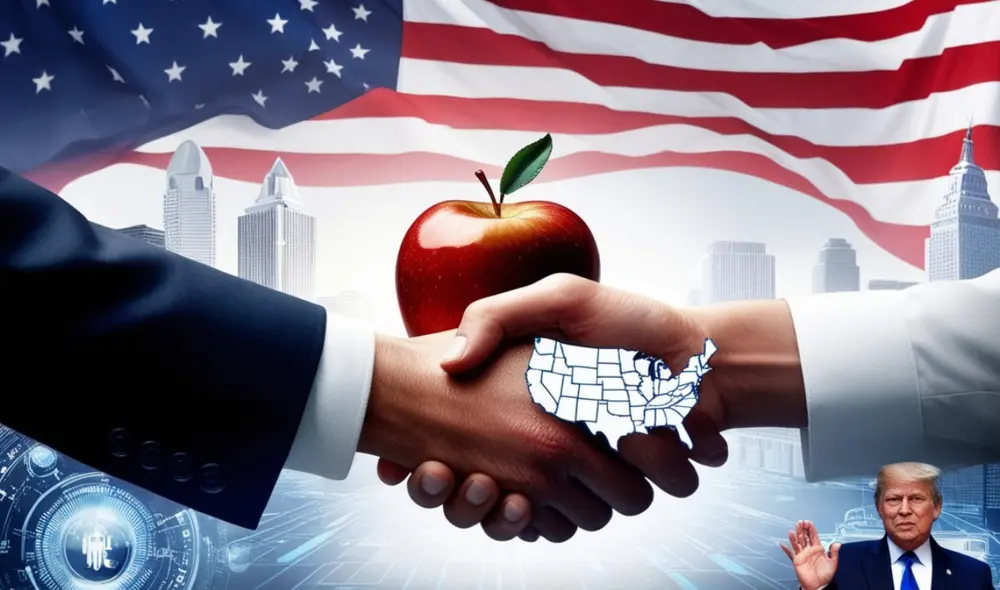 Los aranceles le costaron a Apple US$800 millones en el segundo trimestre. Foto: generado con IA/Dax Canchari Los aranceles le costaron a Apple US$800 millones en el segundo trimestre. Foto: generado con IA/Dax Canchari