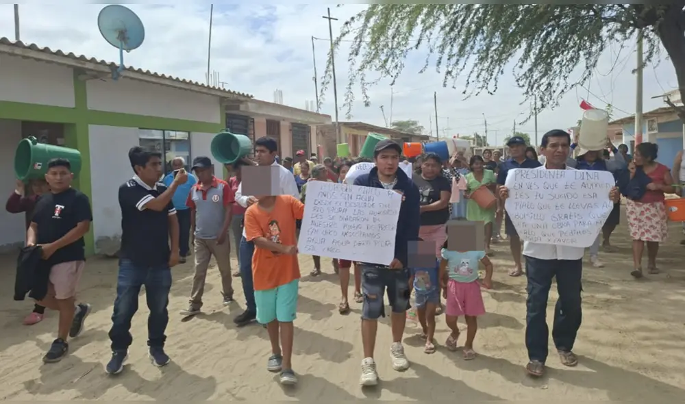 Desde 2017, los pobladores de Narihuala padecen de agua potable. Foto: Cortesía