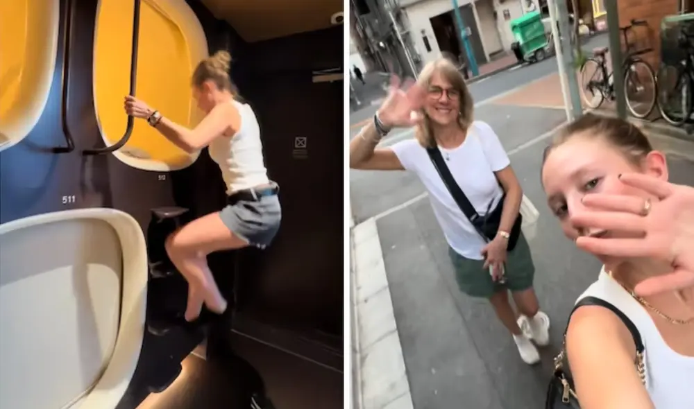 La usuaria @cokiwillis compartió su experiencia junto a su madre en un hotel cápsula en Tokio,Japón en video de TikTok. La usuaria @cokiwillis compartió su experiencia junto a su madre en un hotel cápsula en Tokio,Japón en video de TikTok.