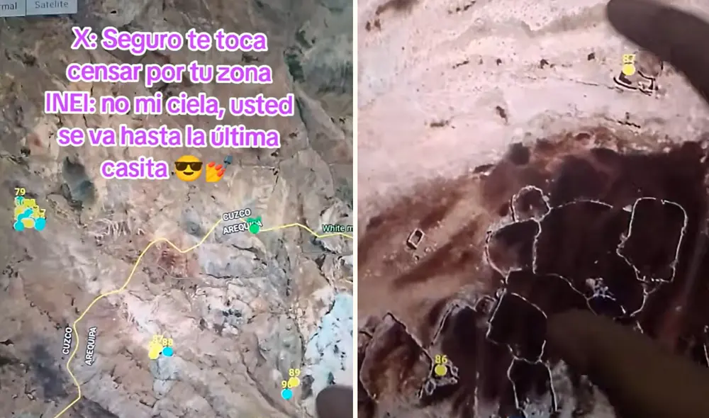 "Hasta la última casita", describió censista en redes sociales.