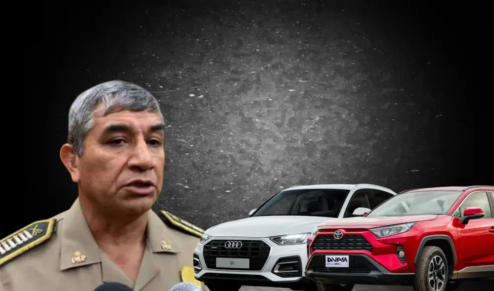 Víctor Zanabría, jefe de la PNP, intentó justificar la compra de autos de alta gama. Foto: Composición/LR Víctor Zanabría, jefe de la PNP, intentó justificar la compra de autos de alta gama. Foto: Composición/LR