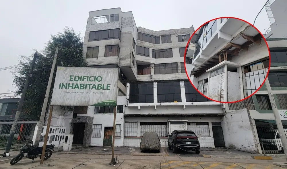 Edificio inhabitable en San Isidro sigue habitado pese a su avanzado deterioro
