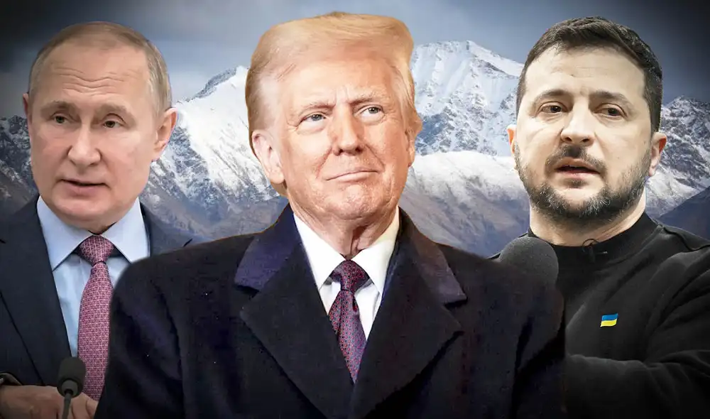 La Casa Blanca evalúa invitar al presidente ucraniano Volodymyr Zelenski a Alaska, donde coincide el encuentro entre Donald Trump y Vladimir Putin. Foto: composición LR/AFP