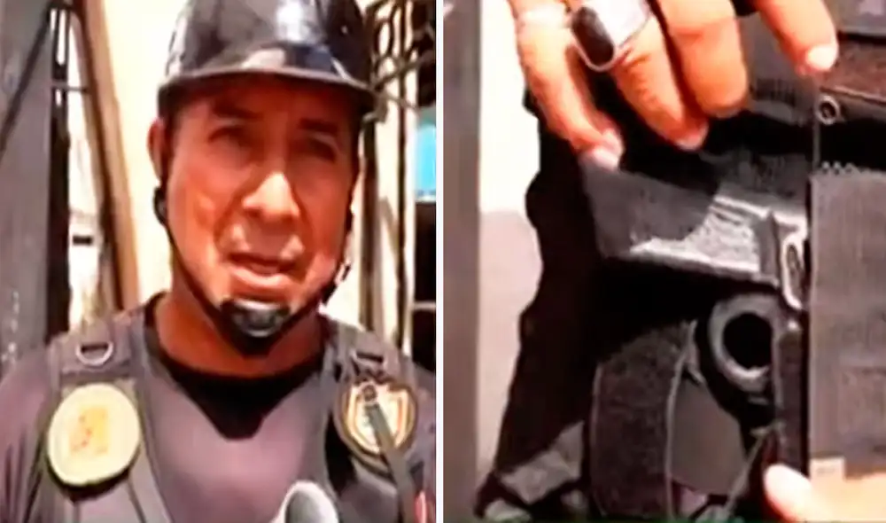 El sereno mostró su arma al periodista con el que hizo reír a miles en las redes sociales.