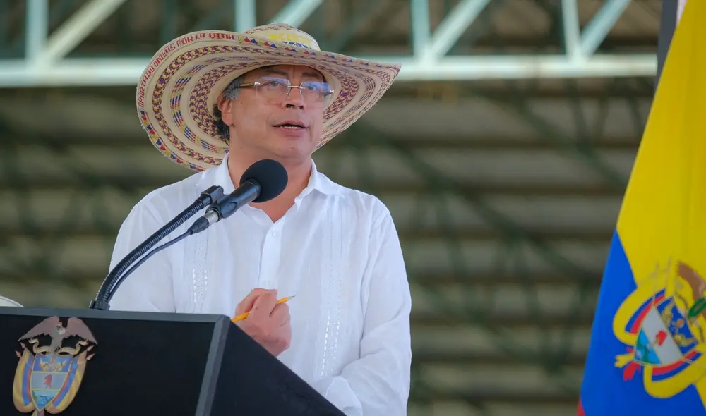 Gustavo Petro criticó a la prensa colombiana tras sus posturas antes conflicto territorial. Foto: Presidencia de Colombia.