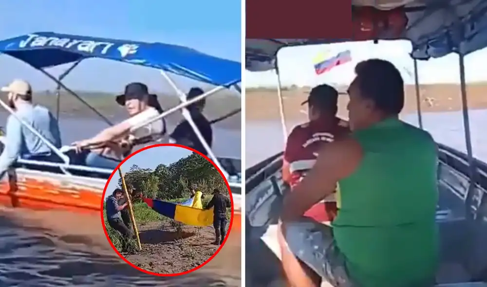 Peruanos encaran a equipo de Daniel Quintero, candidato colombiano a la presidencia, quien había izado bandera de Colombia en Santa Rosa. Peruanos encaran a equipo de Daniel Quintero, candidato colombiano a la presidencia, quien había izado bandera de Colombia en Santa Rosa.