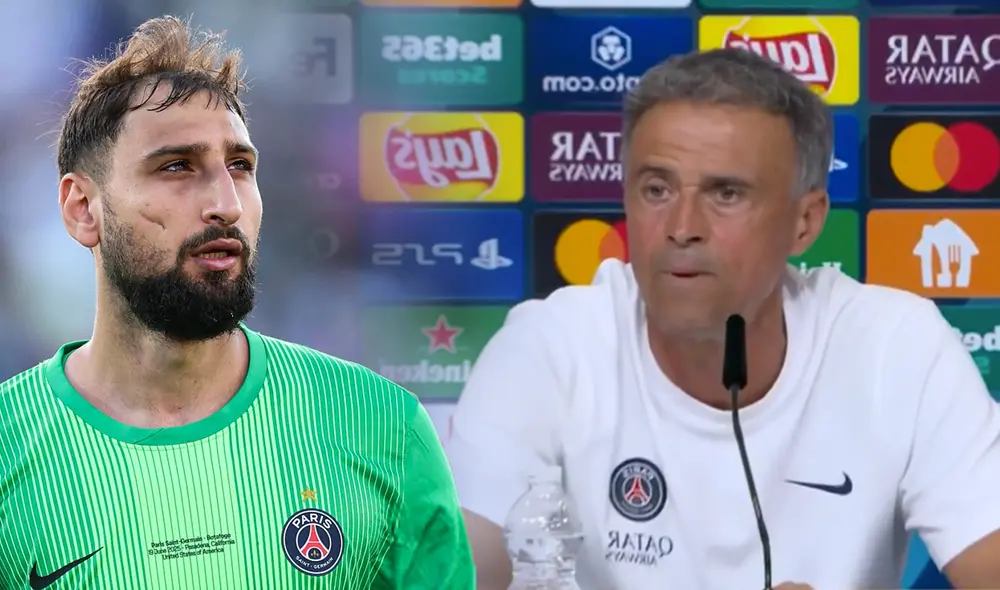 Gianluigi Donnarumma fue uno de los mejores jugadores del PSG de Luis Enrique. Foto: composición LR/AFP/Twitter