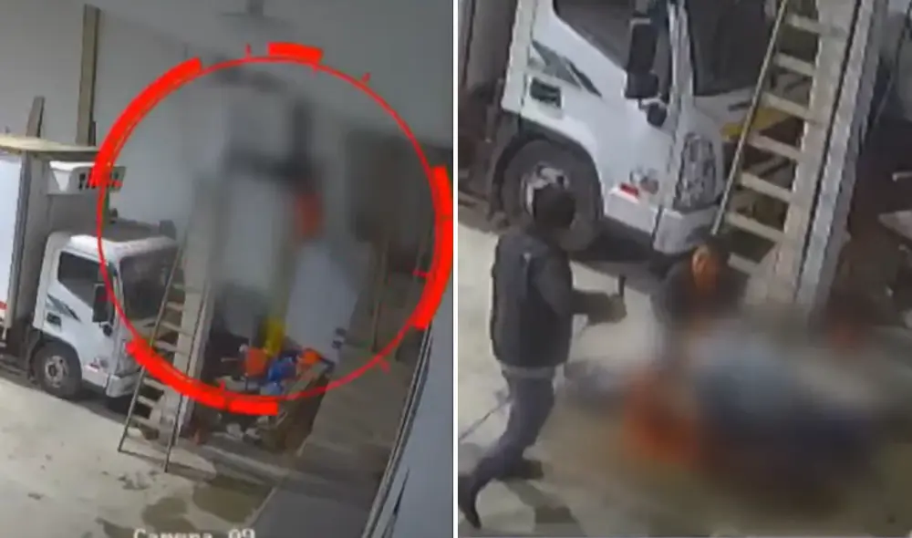 Obrero sobrevive tras caer desde un segundo piso en Chosica. Foto: Composición LR