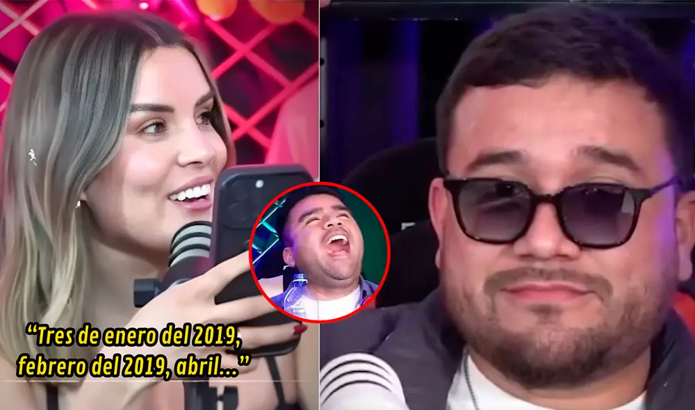 Fiorella Retiz expone a 'Urraco' al mostrar los insistentes mensajes que le enviaba desde 2018. Foto: Composición LR/captura Instagram