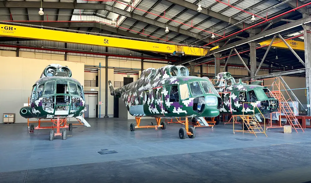 De los tres helicópteros cuya reparación se encuentra pendiente por parte de Milenium Veladi, dos son de apoyo de combate, imprescindibles en situaciones de amenazas a la Seguridad Nacional. Foto La República De los tres helicópteros cuya reparación se encuentra pendiente por parte de Milenium Veladi, dos son de apoyo de combate, imprescindibles en situaciones de amenazas a la Seguridad Nacional. Foto La República
