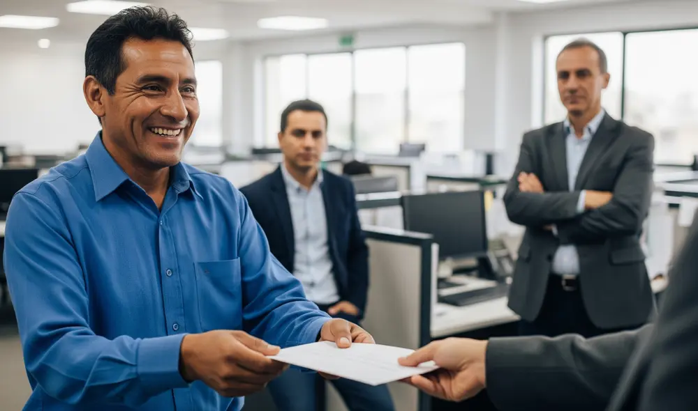 Cuando un trabajador renuncia, el empleador debe pagar todos los beneficios laborales, como la gratificación y la CTS.