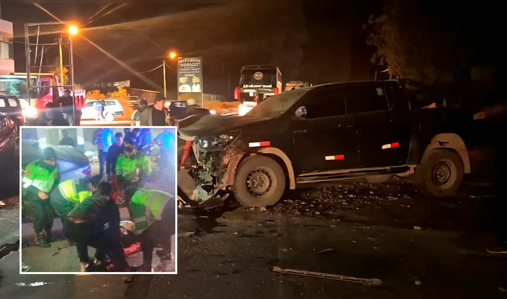 Accidente ocurrió en la carretera Panamericana Sur, a la altura del distrito de Oropesa, en Cusco. Foto: Composición LR /PNP
