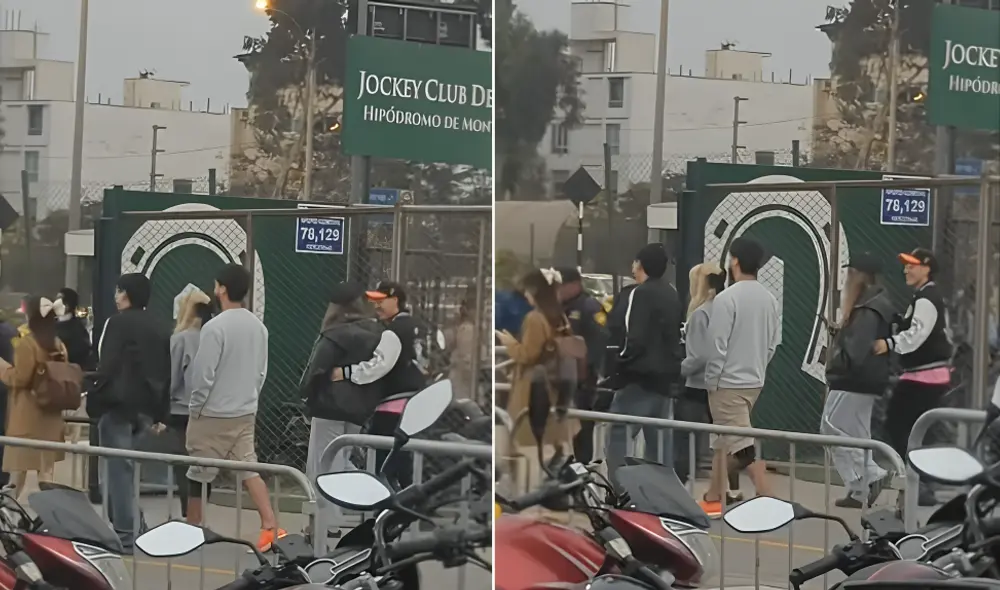 Ambos creadores de contenido fueron captados afuera del Jockey Club.