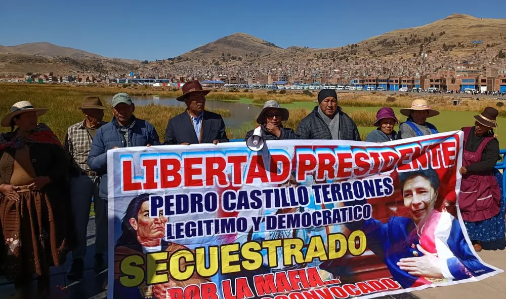 Dirigentes aún apoyan a Pedro Castillo, quien está preso por su fallido golpe de Estado. Foto: Liubomir Fernández. Dirigentes aún apoyan a Pedro Castillo, quien está preso por su fallido golpe de Estado. Foto: Liubomir Fernández.