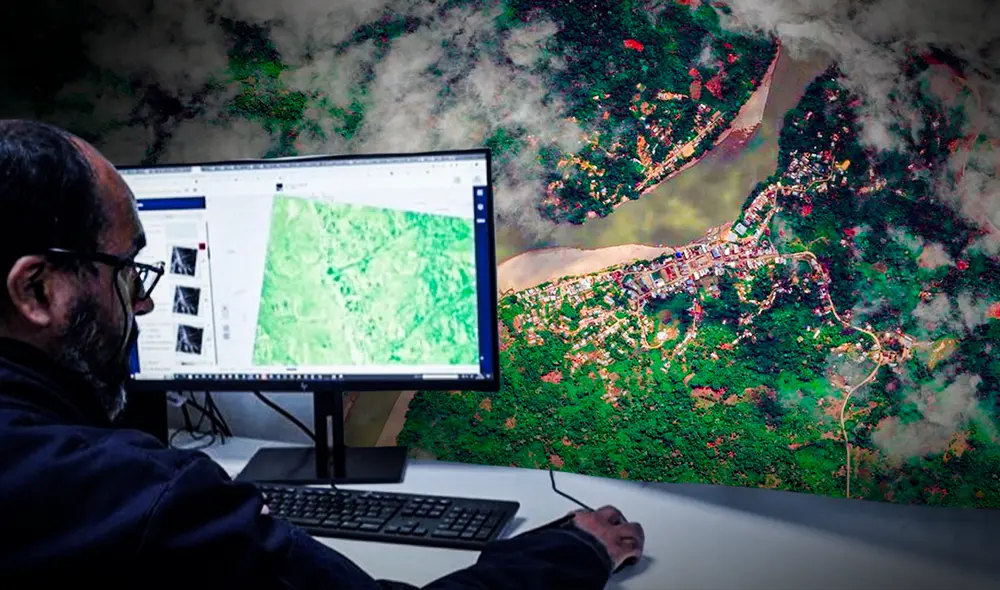 La aplicación GeoAPP es de uso gratuito para las entidades del Estado. Foto: composición LR / CONIDA / PerúSAT