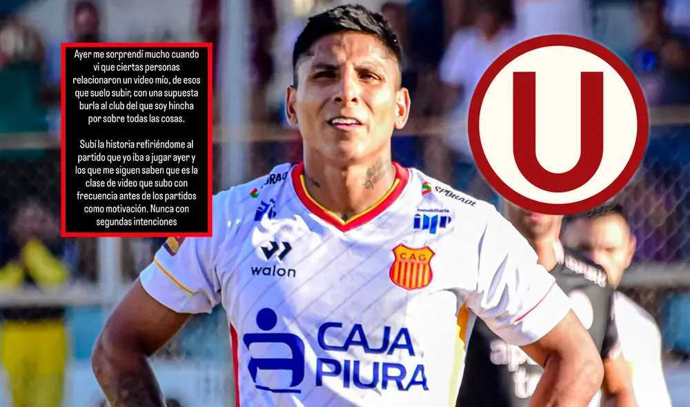 Raúl Ruidíaz usó sus redes sociales para pronunciarse acerca del polémico video en contra de Universitario. Foto: composición LR Raúl Ruidíaz usó sus redes sociales para pronunciarse acerca del polémico video en contra de Universitario. Foto: composición LR