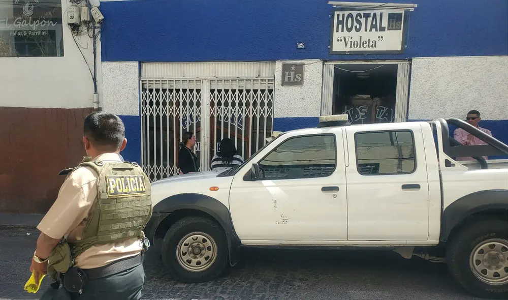 Presunto homicidio ocurrió en pleno centro de Arequipa. Foto: Mirelia Quispe - La República.
