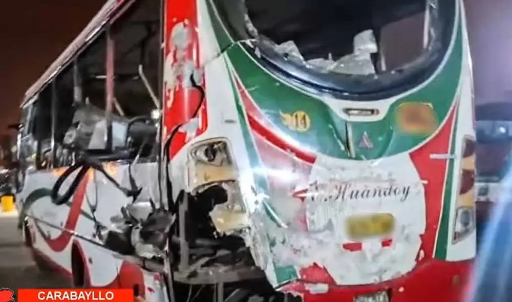 La Policía Nacional investiga detonación de explosivo en bus de transporte público en Carabayllo.