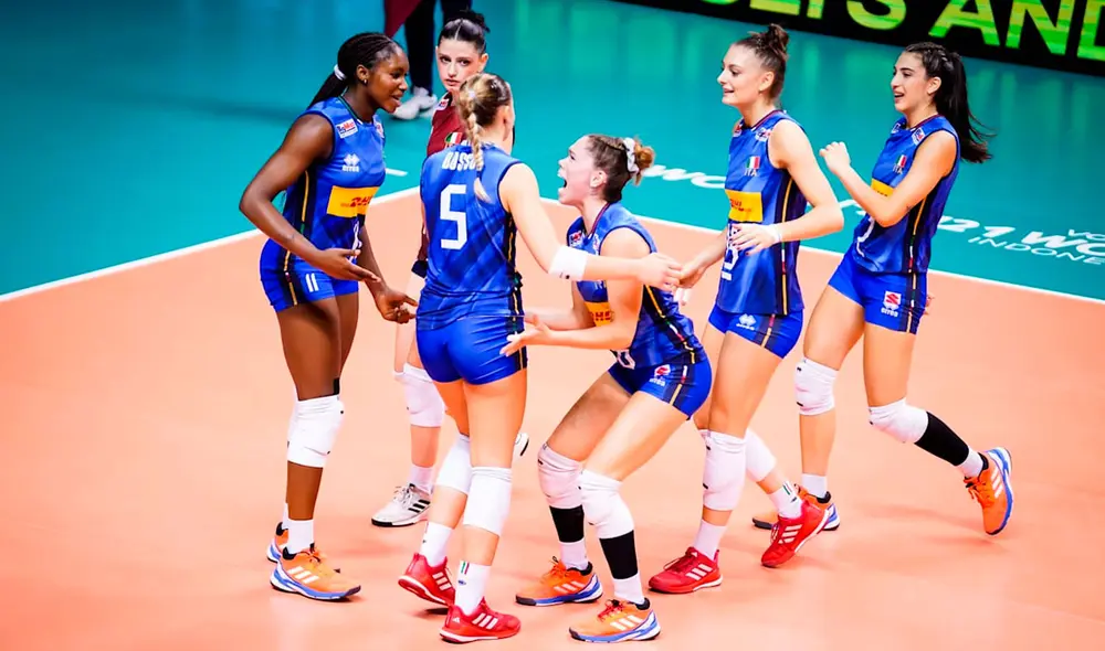 Italia suma el tercer título de su historia en mundiales de vóley femenino sub-21