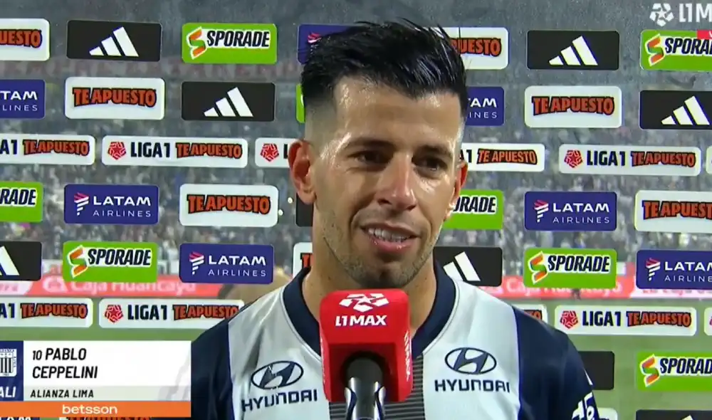 Pablo Ceppelini fue titular en el triunfo de Alianza Lima ante ADT. Foto: captura de L1 Max