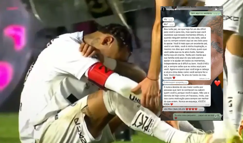 Neymar terminó llorando tras la goleada del Santos FC a manos del Vasco Da Gama. Foto: composición LR/captura de Globo Esporte/captura IG