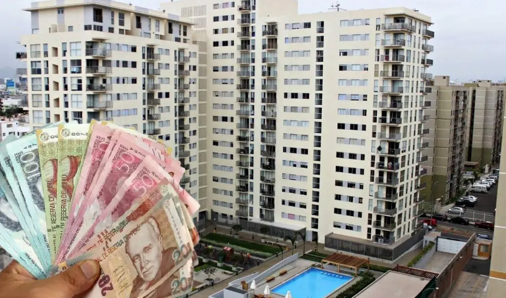 Un departamento típico con 2 habitaciones y 60 m2 tiene un precio medio de S/424.000. Foto: composición LR/Andina