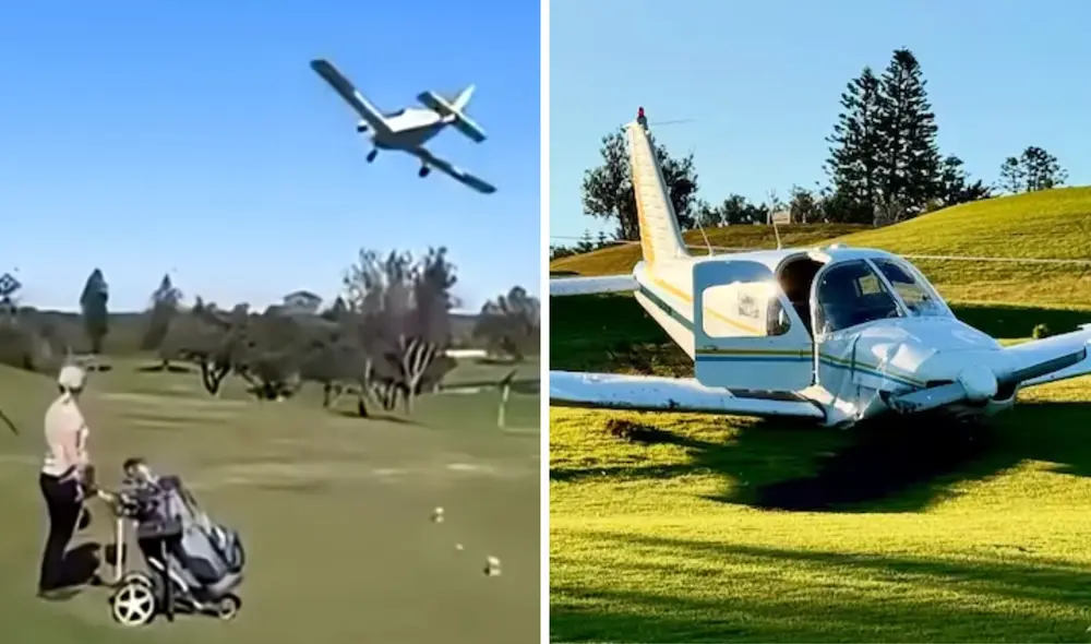 Una avioneta se estrelló en un campo de golf en Australia.
