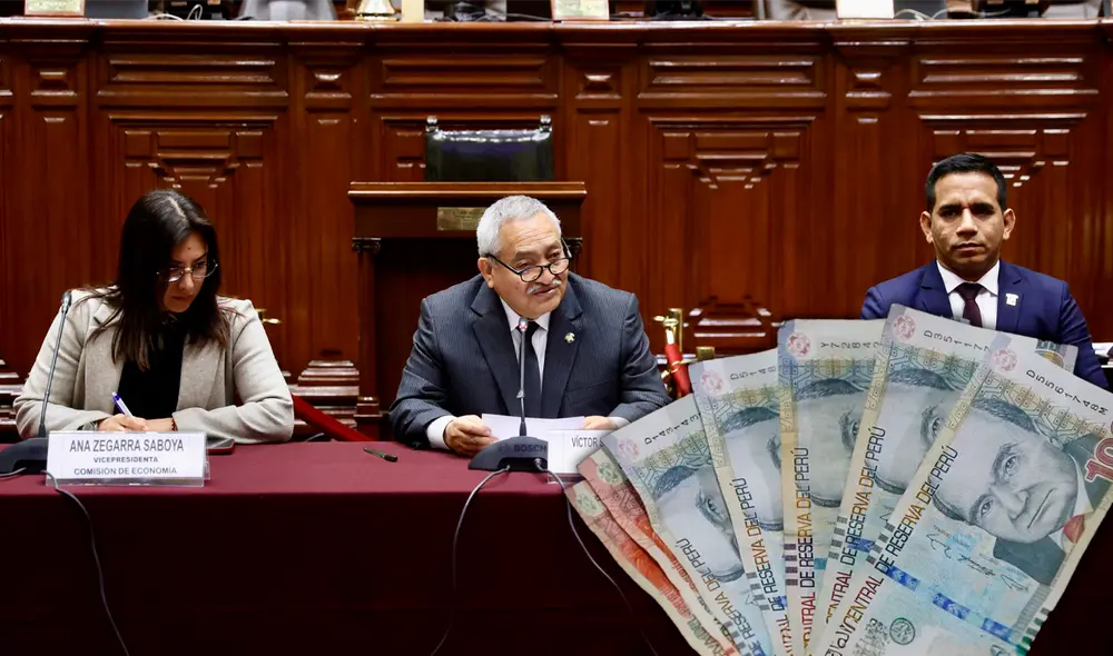 De izquierda a derecha: Ana Zegarra (Vicepresidenta), Víctor Flores (Presidente) y Elvis Vergara (secretario).  Foto: composición LR/Congreso