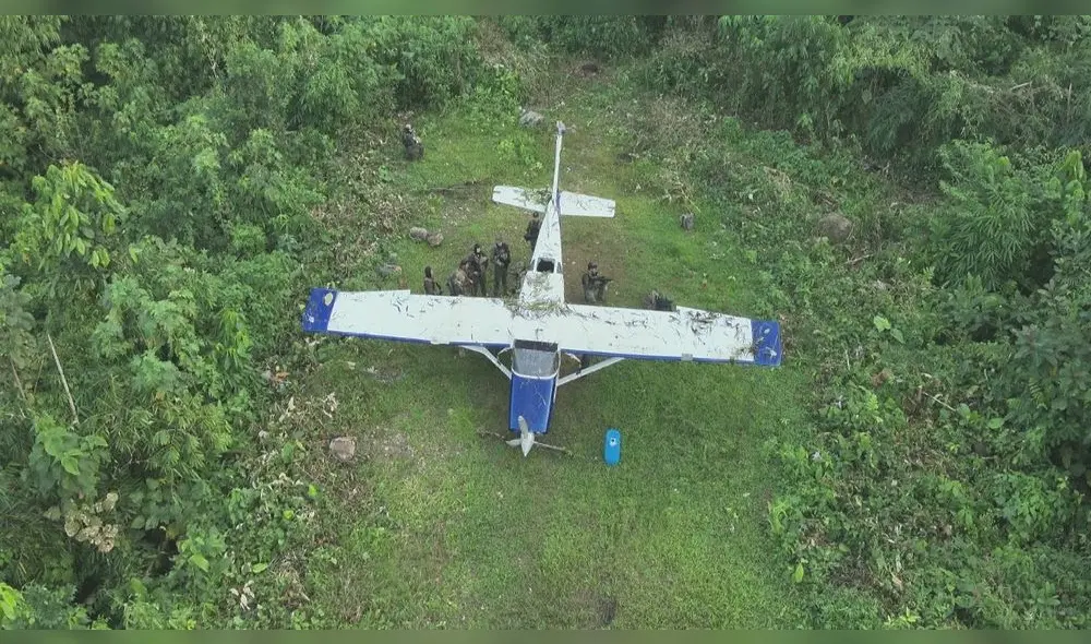 Narcoavioneta descubierta en Echarate, Cusco, tenía la placa clonada.