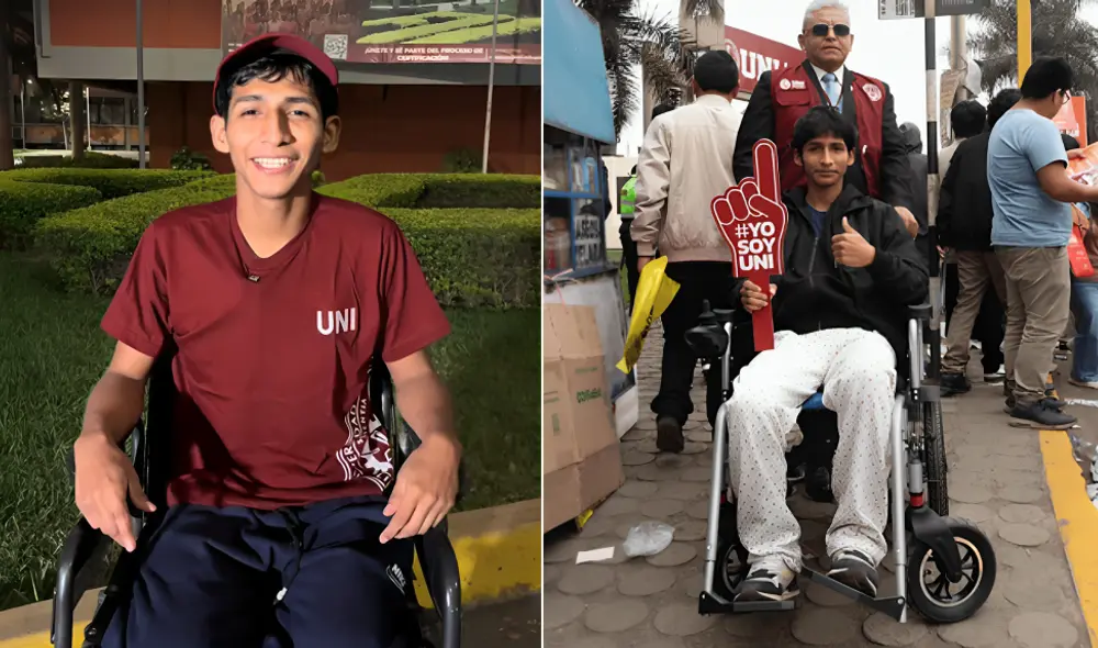 Joven estudiante logró ingresar a la UNI después de ser operado de apendicitis.