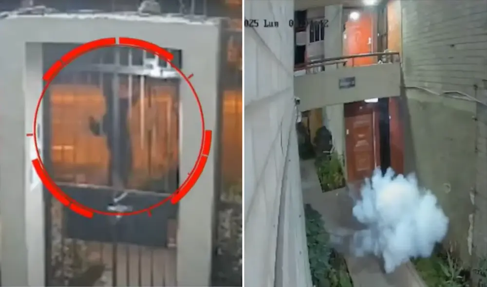 Sujetos detonan explosivo en condominio de Cercado de Lima. Foto: Composición LR