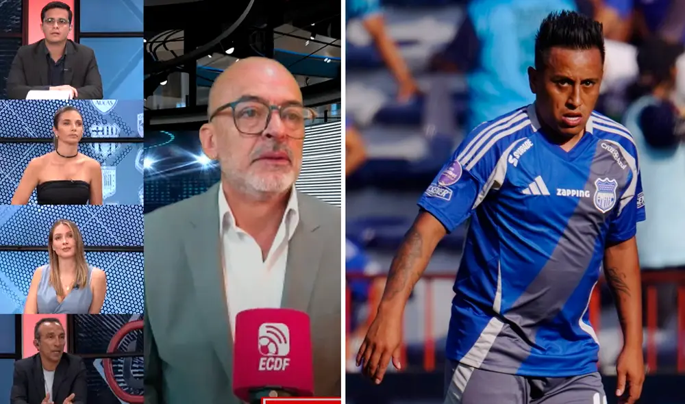 Christian Cueva fue clave para que Emelec se aleje de la zona de descenso de la LigaPro. Foto: composición LR/El Canal del Fútbol/Emelec