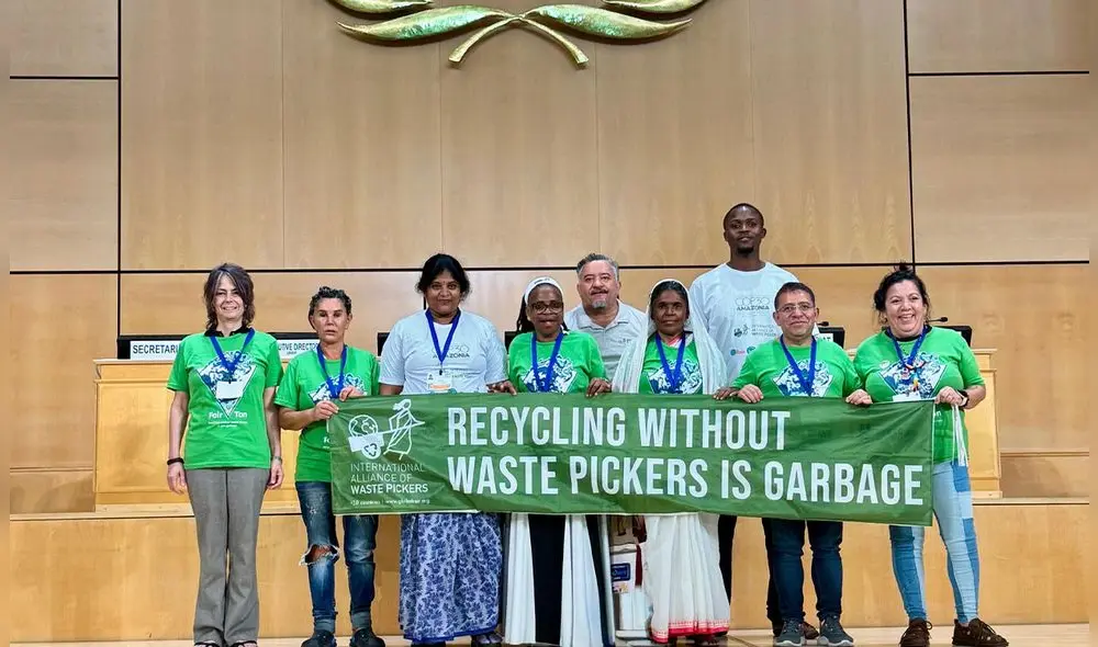 En este foro, cientos de organizaciones de la sociedad civil, líderes de recicladores de base y coaliciones empresariales . Foto: EFE.